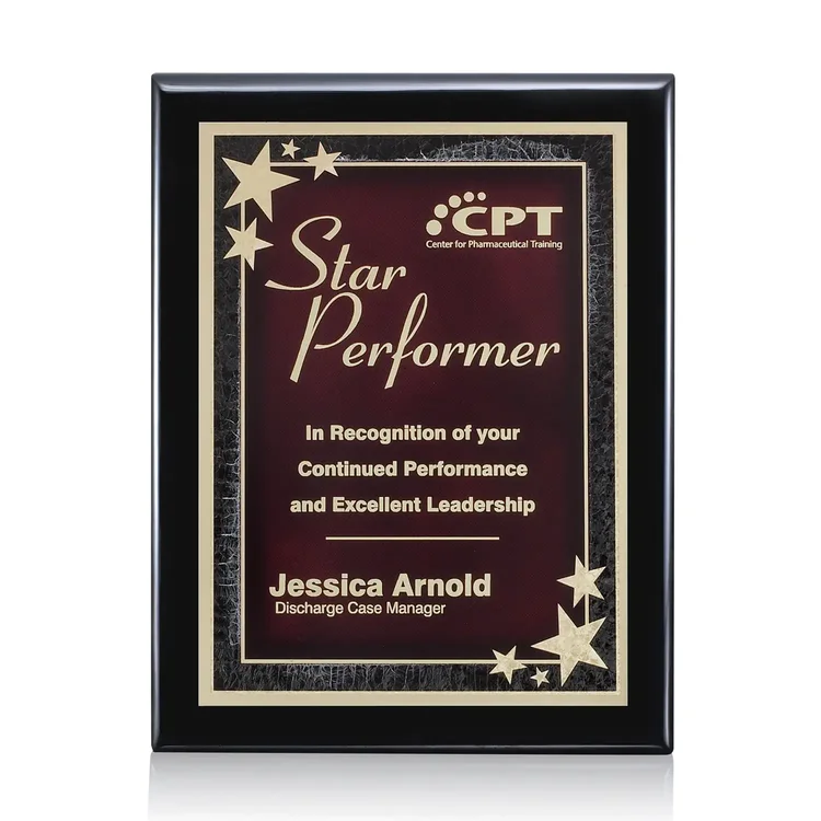 Oakleigh Starburst - Black Finish Plaque #3