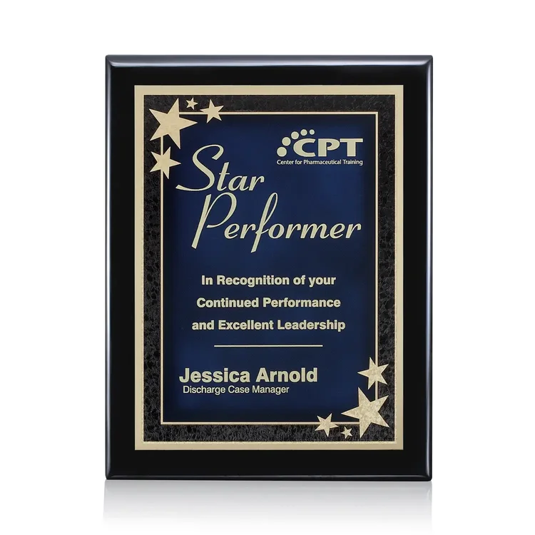 Oakleigh Starburst - Black Finish Plaque #5