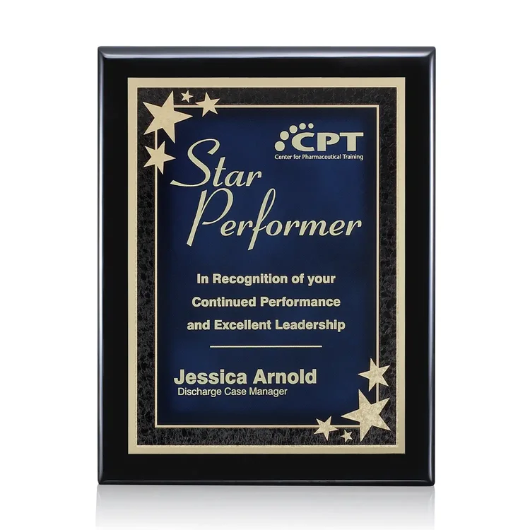 Oakleigh Starburst - Black Finish Plaque #6