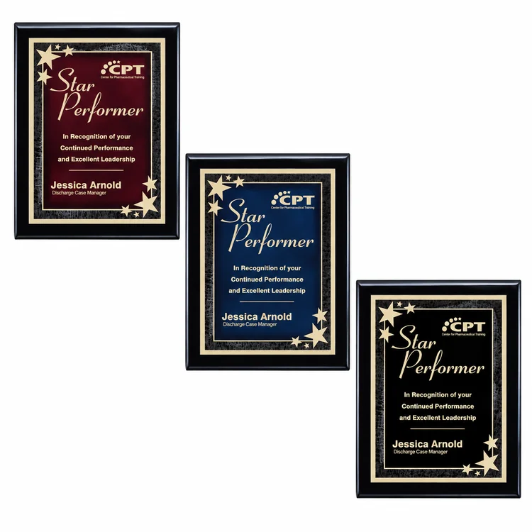 Oakleigh Starburst - Black Finish Plaque