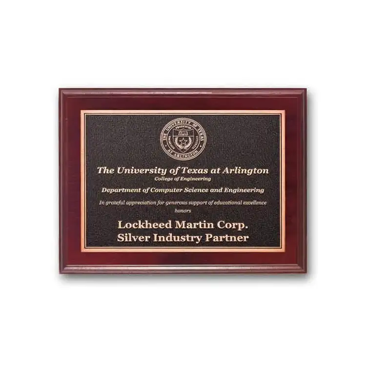 Photocast Plaque - Mahogany #2