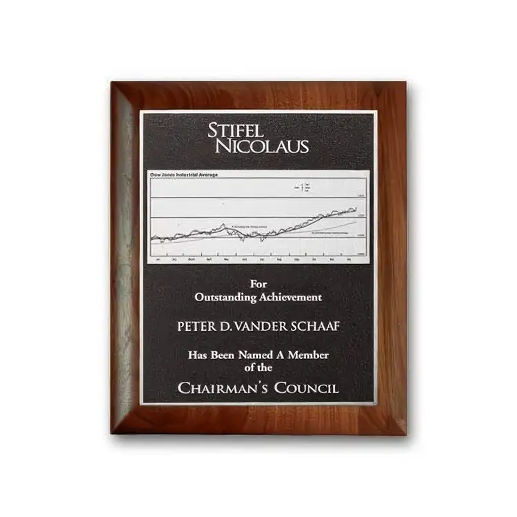 Photocast Plaque - Walnut Rolled Edge #2
