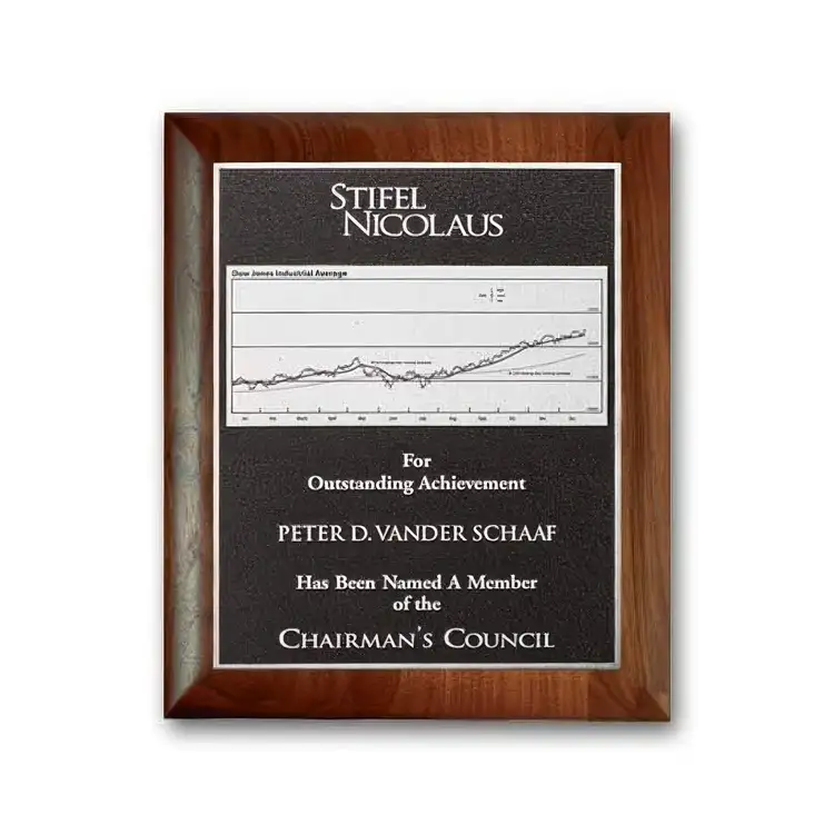 Photocast Plaque - Walnut Rolled Edge #3