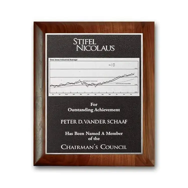 Photocast Plaque - Walnut Rolled Edge #4