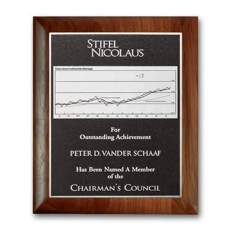Photocast Plaque - Walnut Rolled Edge #5