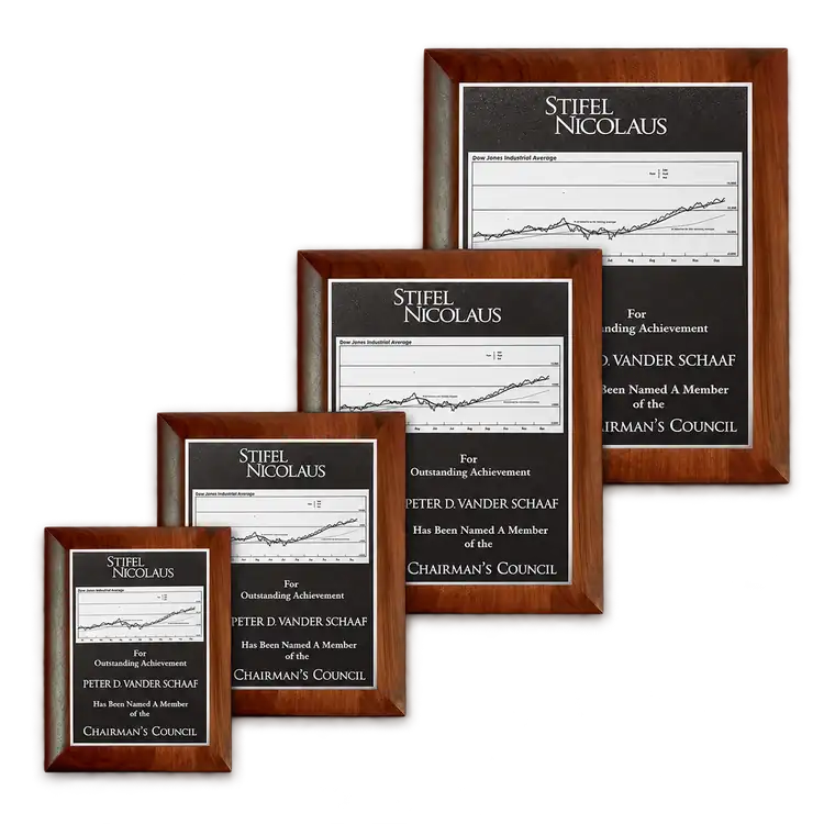 Photocast Plaque - Walnut Rolled Edge