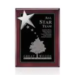 Plaque Rising Star - Bois de Rose/Chrome 8 x 10 po