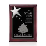 Plaque Rising Star - Bois de Rose/Chrome 9 x 12 po