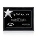 Plaque Rising Star - Noir/Chrome 10.5 x 13 po