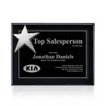 Plaque Rising Star - Noir/Chrome 8 x 10 po