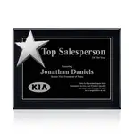 Plaque Rising Star - Noir/Chrome 9 x 12 po