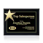 Plaque Rising Star - Noir/Or 10.5 x 13 po