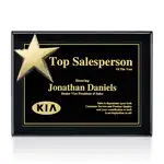 Plaque Rising Star - Noir/Or 12 x 15 po