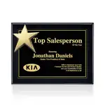 Plaque Rising Star - Noir/Or 8 x 10 po