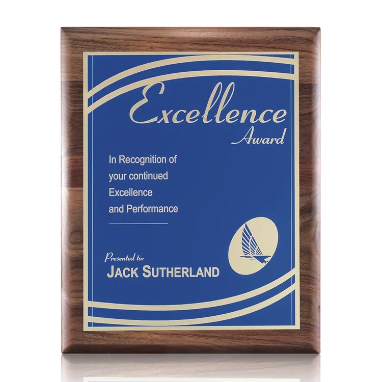Sedgewick Marietta - Walnut Finish Plaque #9