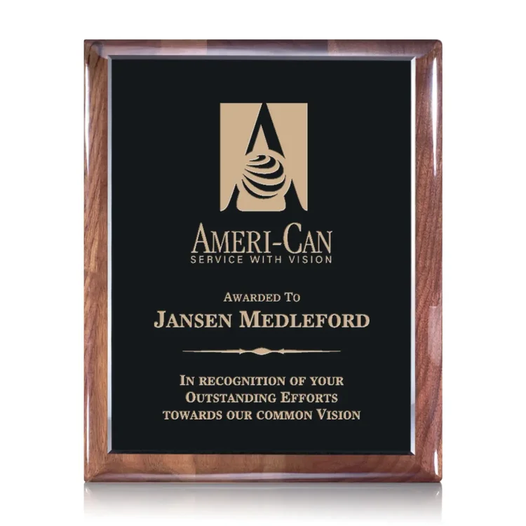 Telford Plaque - Ebony Walnut #6