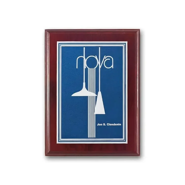 Double Etch Plaque - Mahogany #2