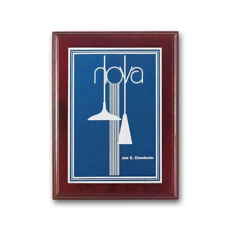 Double Etch Plaque - Mahogany #3