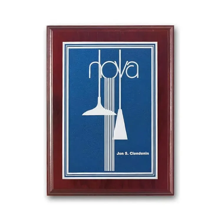 Double Etch Plaque - Mahogany #4