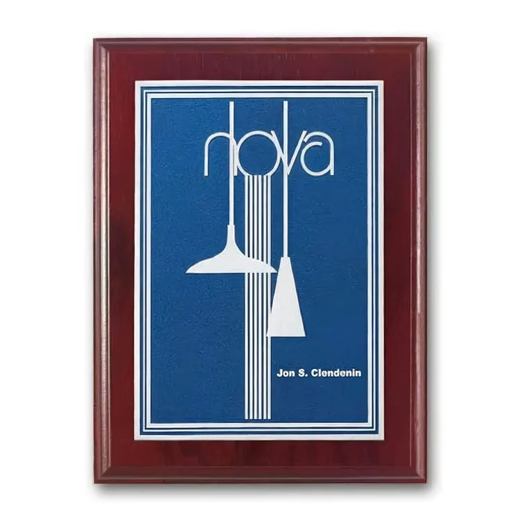 Double Etch Plaque - Mahogany #5