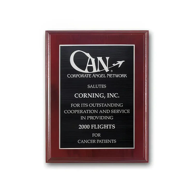 Etch Antiqued Plaque - Mahogany #2