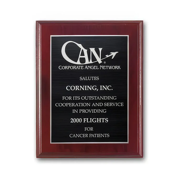 Etch Antiqued Plaque - Mahogany #4