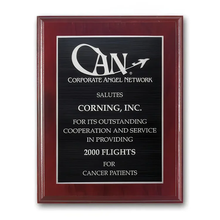 Etch Antiqued Plaque - Mahogany #5