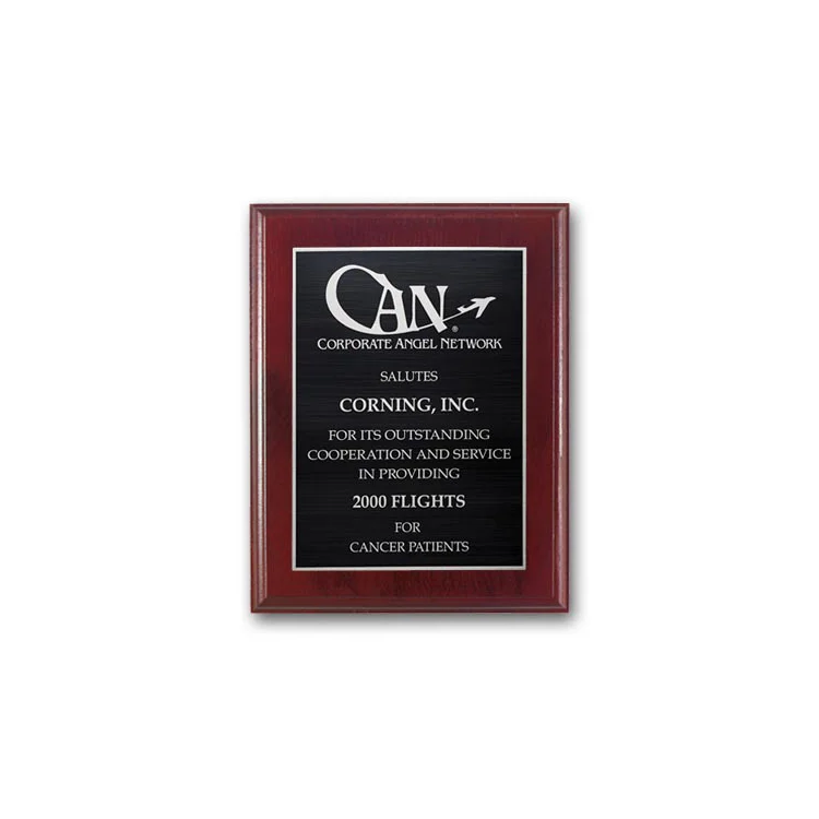 Etch Antiqued Plaque - Mahogany