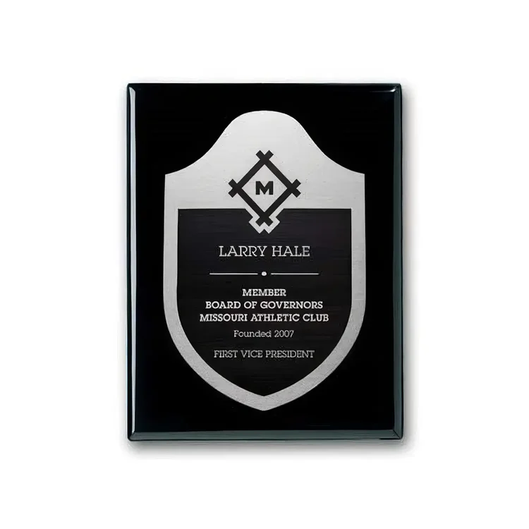 Etch Antiqued Plaque - Ebony #2