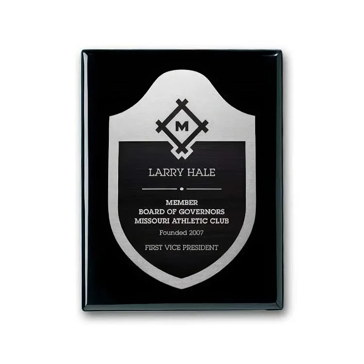 Etch Antiqued Plaque - Ebony #3