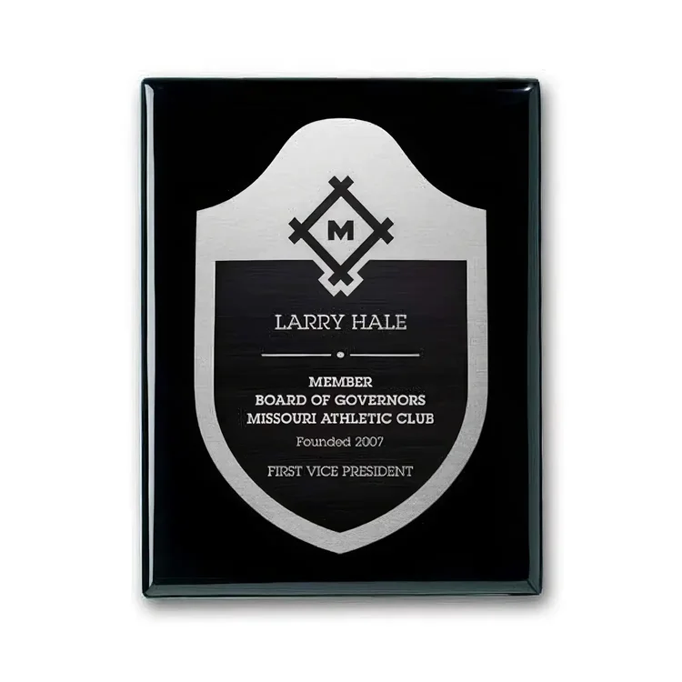 Etch Antiqued Plaque - Ebony #4