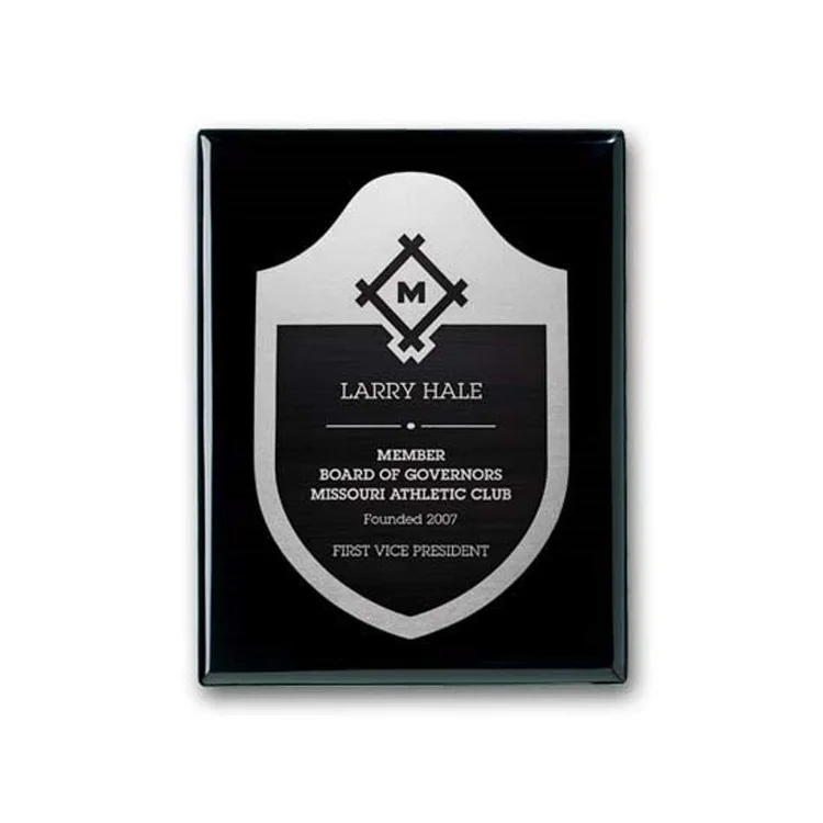 Etch Antiqued Plaque - Ebony