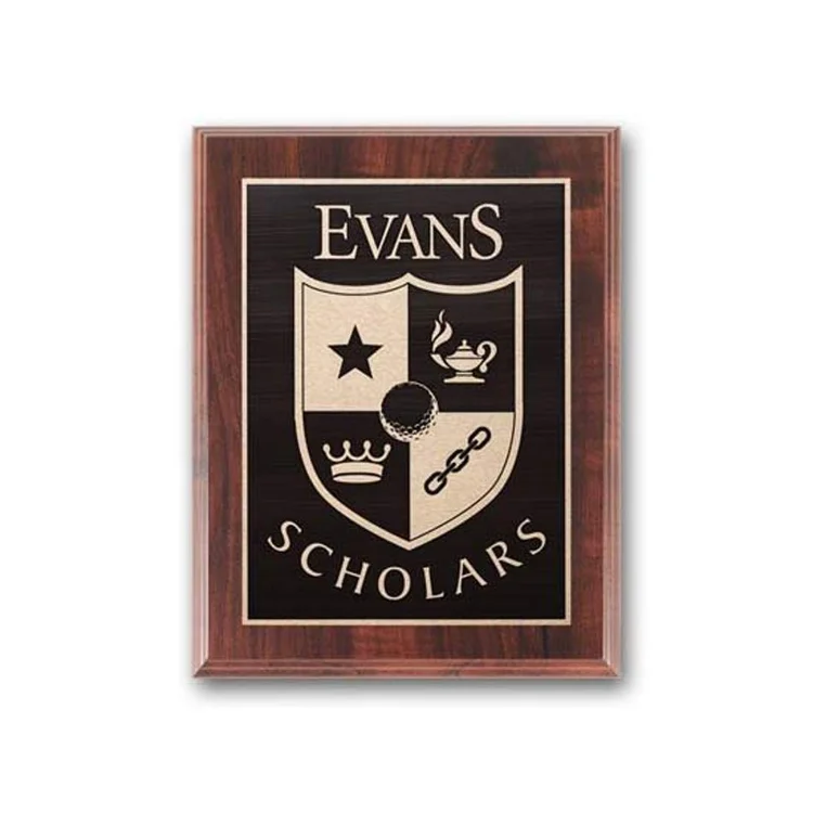 Plaque à gravure antique - Fini noyer