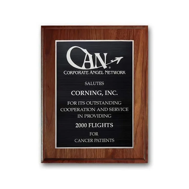 Etch Antiqued Plaque - Walnut Cove Edge #3