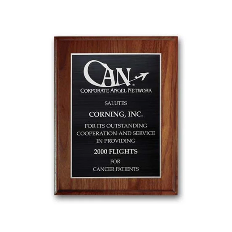Etch Antiqued Plaque - Walnut Cove Edge