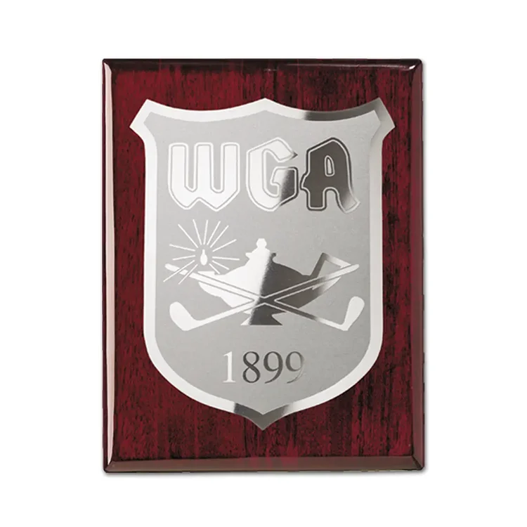 Etch Frosted Plaque - Rosewood Silver #2