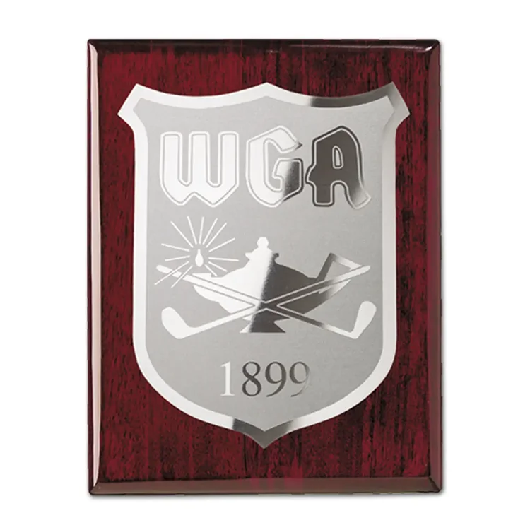 Etch Frosted Plaque - Rosewood Silver #5