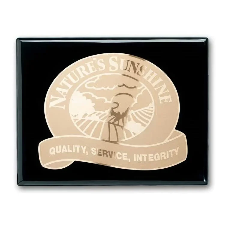 Etch Frosted Plaque - Ebony #5