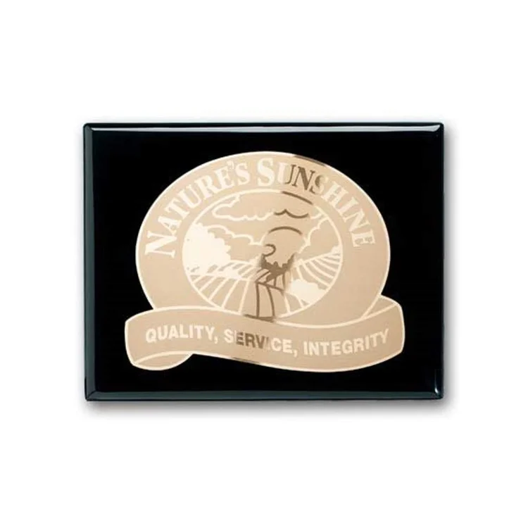 Etch Frosted Plaque - Ebony