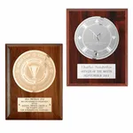 Plaque à gravure givrée - Fini noyer Argent