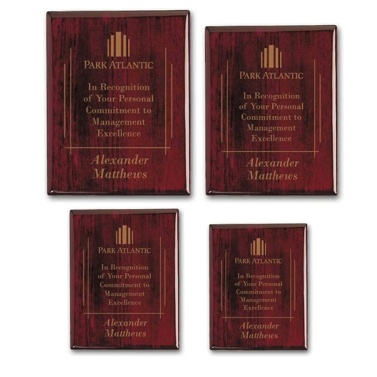 Laser Engraved Plaque - Rosewood