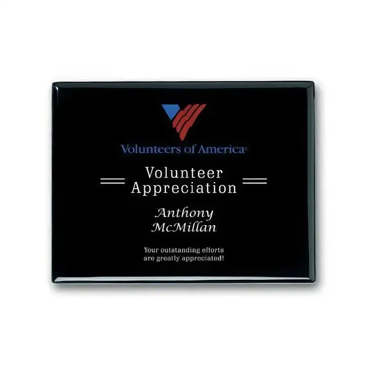 Laser Engraved Plaque - Ebony #3