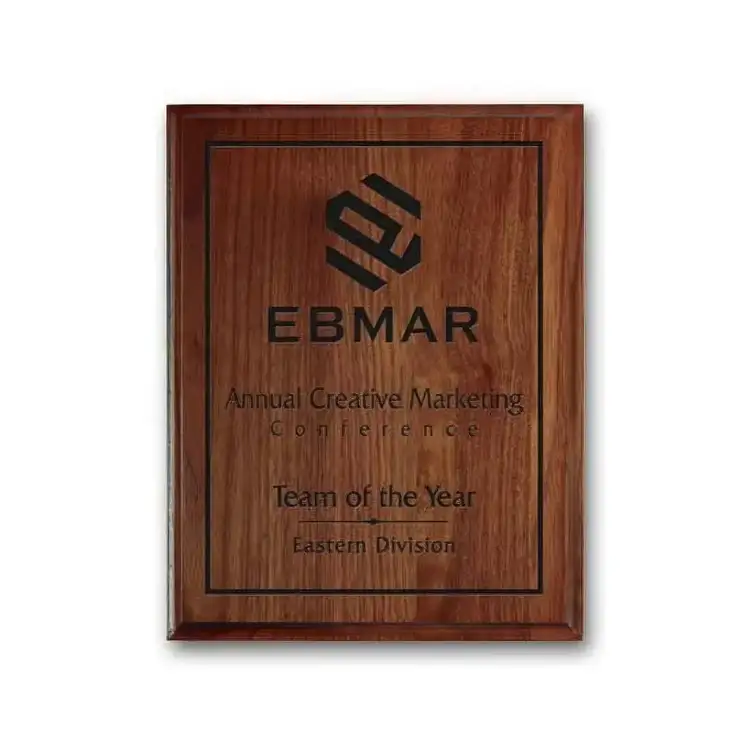 Laser Engraved Plaque - Walnut Cove Edge #3