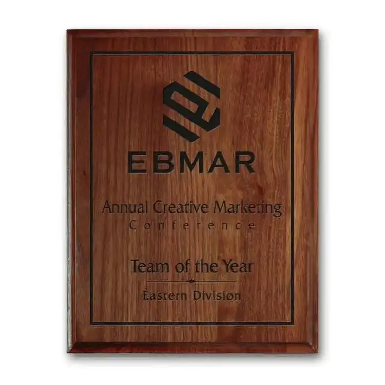 Laser Engraved Plaque - Walnut Cove Edge #5