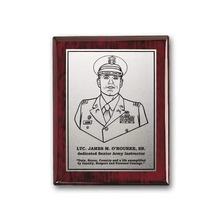 Etch Oxidized Plaque - Rosewood #2