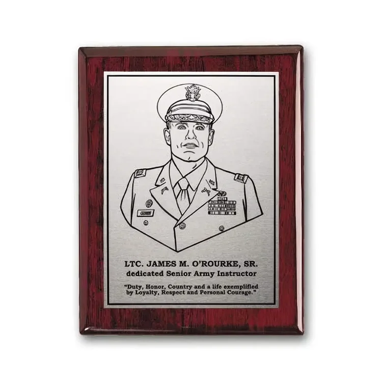 Etch Oxidized Plaque - Rosewood #4