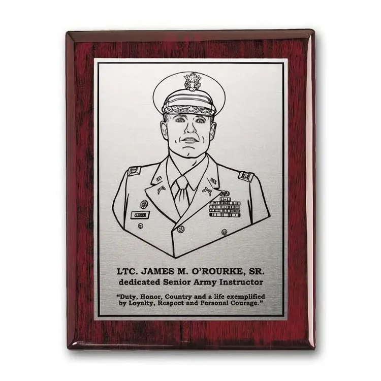 Etch Oxidized Plaque - Rosewood #5