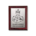Plaque à gravure oxydée - Bois de Rose