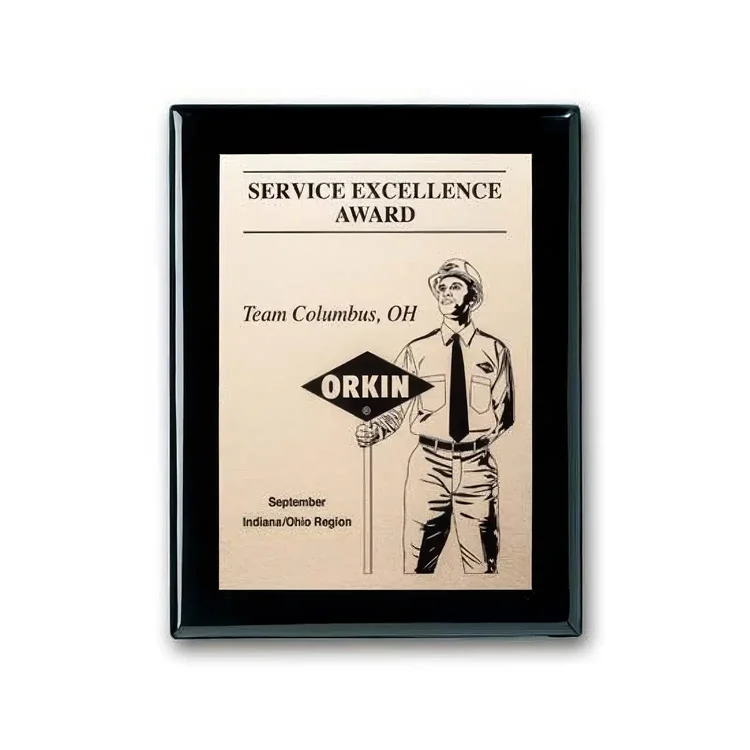 Etch Oxidized Plaque - Ebony #3