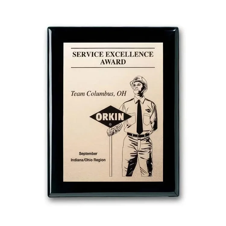 Etch Oxidized Plaque - Ebony #4